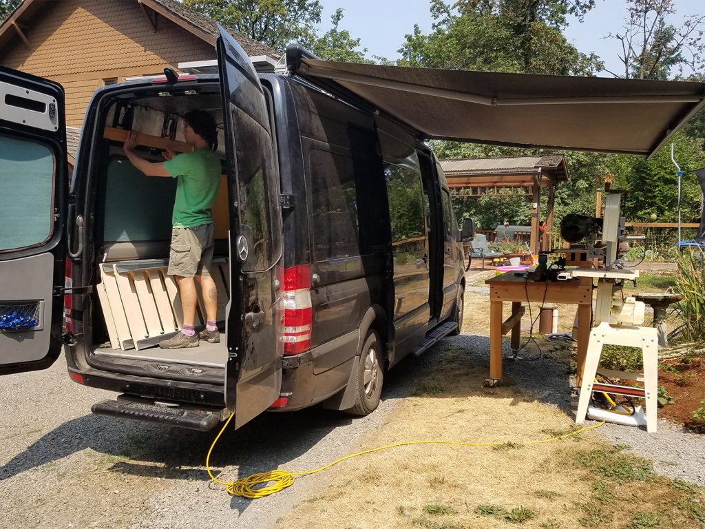 sprinter van awning installation