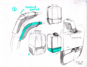 CreatID sketches the concepts, and provides Product Design and Concept Development