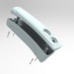 SolidWorks Designer CAD rendering hand unit, show simple assembly and manufacture